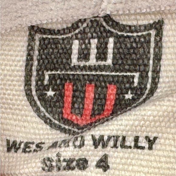 Wes and Willy Sz 4 Blue Shark Print Swim trunks - Picture 4 of 4